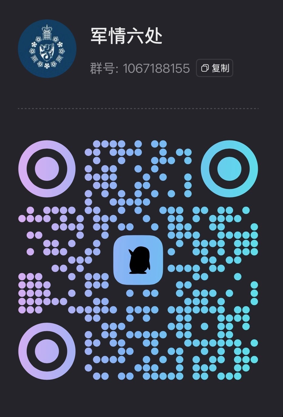鉴赏更新群 军情六处 二维码
